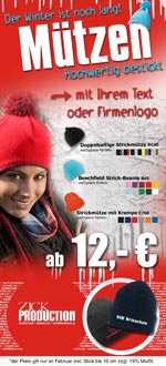 Der Winter ist noch lang M�tzen hochwertig best�ckt