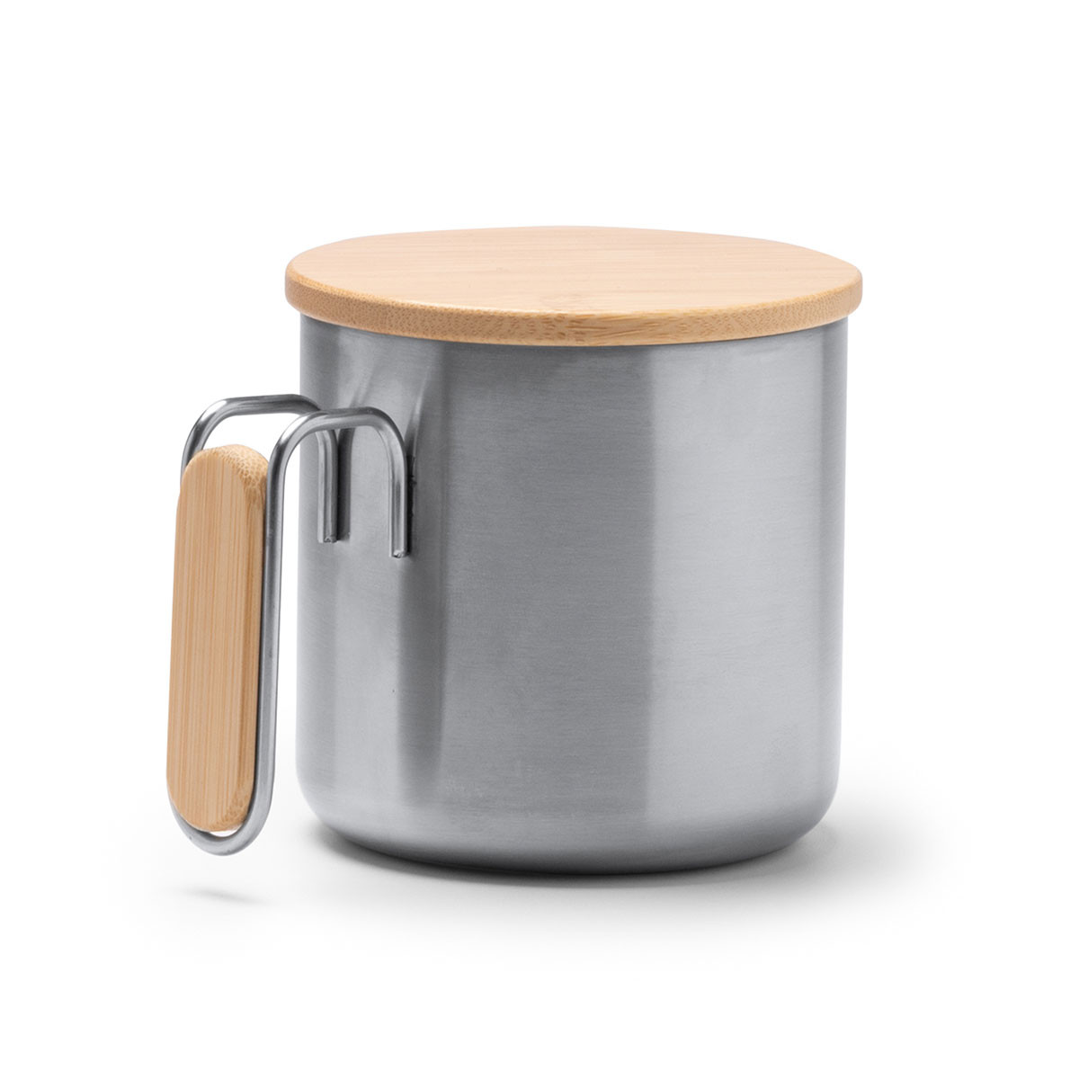 119939 - Edelstahlbecher mit Bambusdeckel