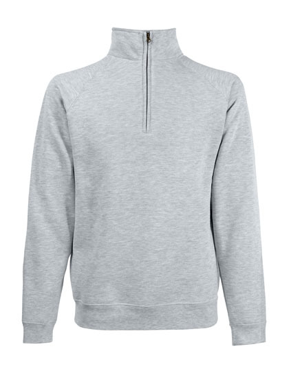 F382 - Premium Zip Neck Raglan Sweat