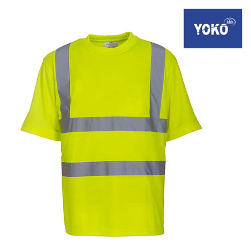 HVJ410 - Two Band & Brace Hi Vis T-Shirt - YOKO