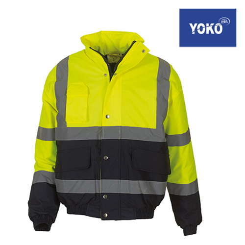 HVP218 - High Visibility Two-Tone Bomber Jacket - YOKO