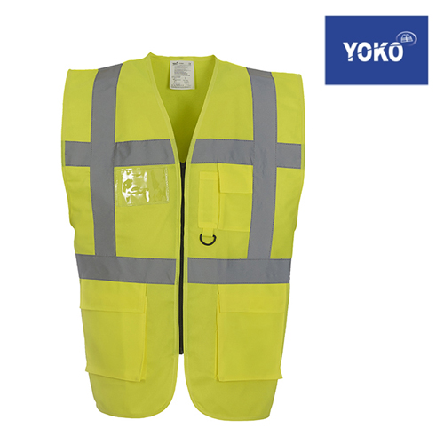 HVW801 - Multi-Functional Executive Waistcoat - Warnschutzweste mit div. Taschen - YOKO