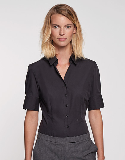 SN080614 - Women`s Blouse Slim Fit Shortsleeve