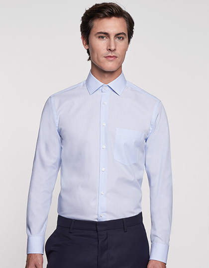 SN112810 - Men`s Shirt Modern Fit Check/Stripes Longsleeve