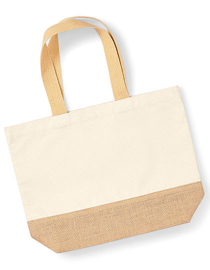 WM451 - Jute Base Canvas Bag 