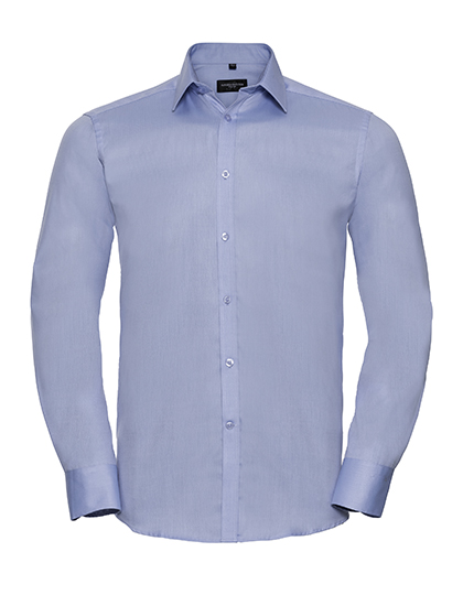 Z962 - Men`s Long Sleeve Tailored Herringbone Shirt 