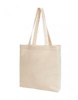 HF9799 - Baumwoll Shopper Organic mit Bodefalte 